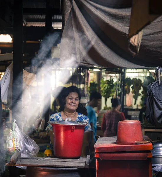 cambogia mercato da mangiare
