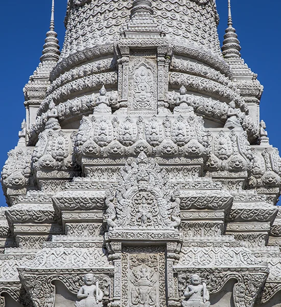 cambogia pagoda d'argento